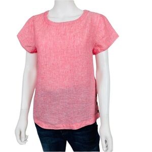Cynthia Rowley‎ Sz M Raspberry Linen Top
